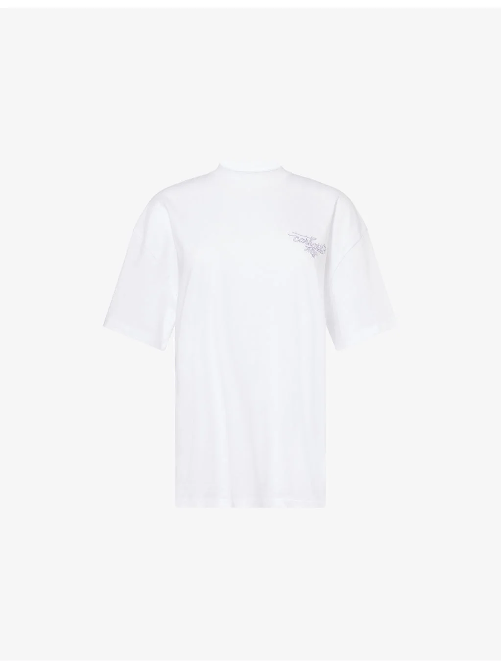 Round-Neck Logo-Print Cotton T-shirt - 1