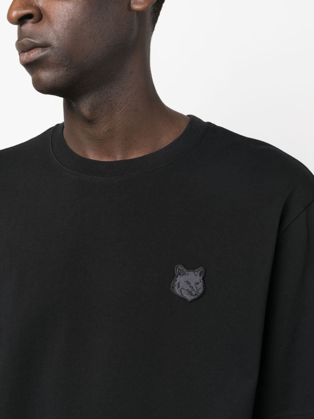 fox-patch cotton T-shirt - 5