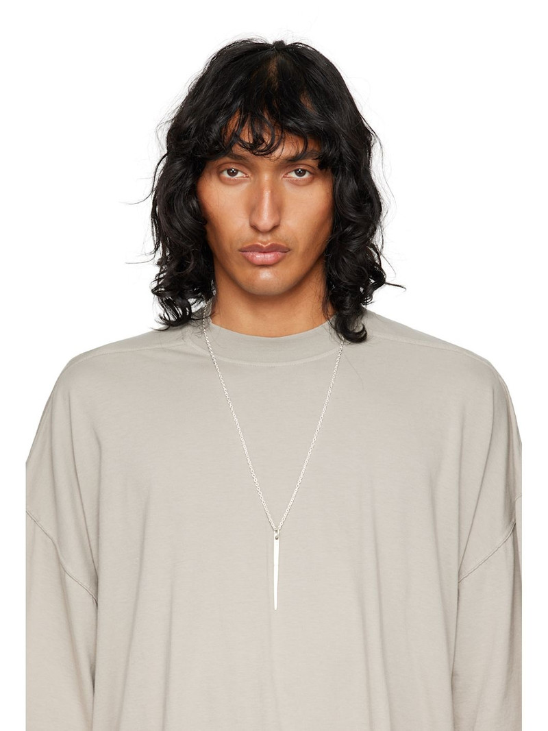 Parts of Four Silver Spike Necklace outlook