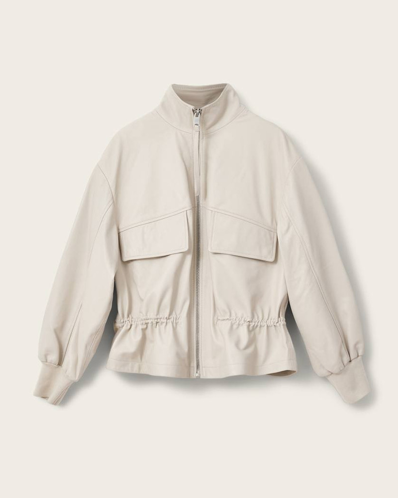 FLOR LEATHER JACKET - 1