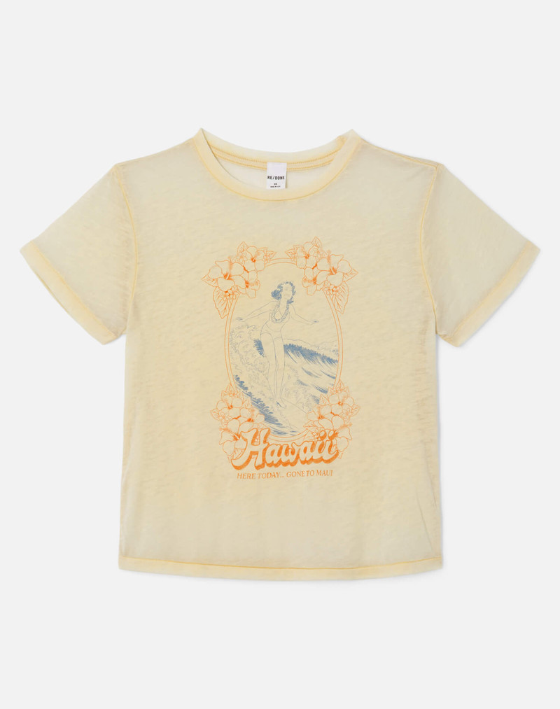 Classic "Hawaii" Tee - Shortbread 1