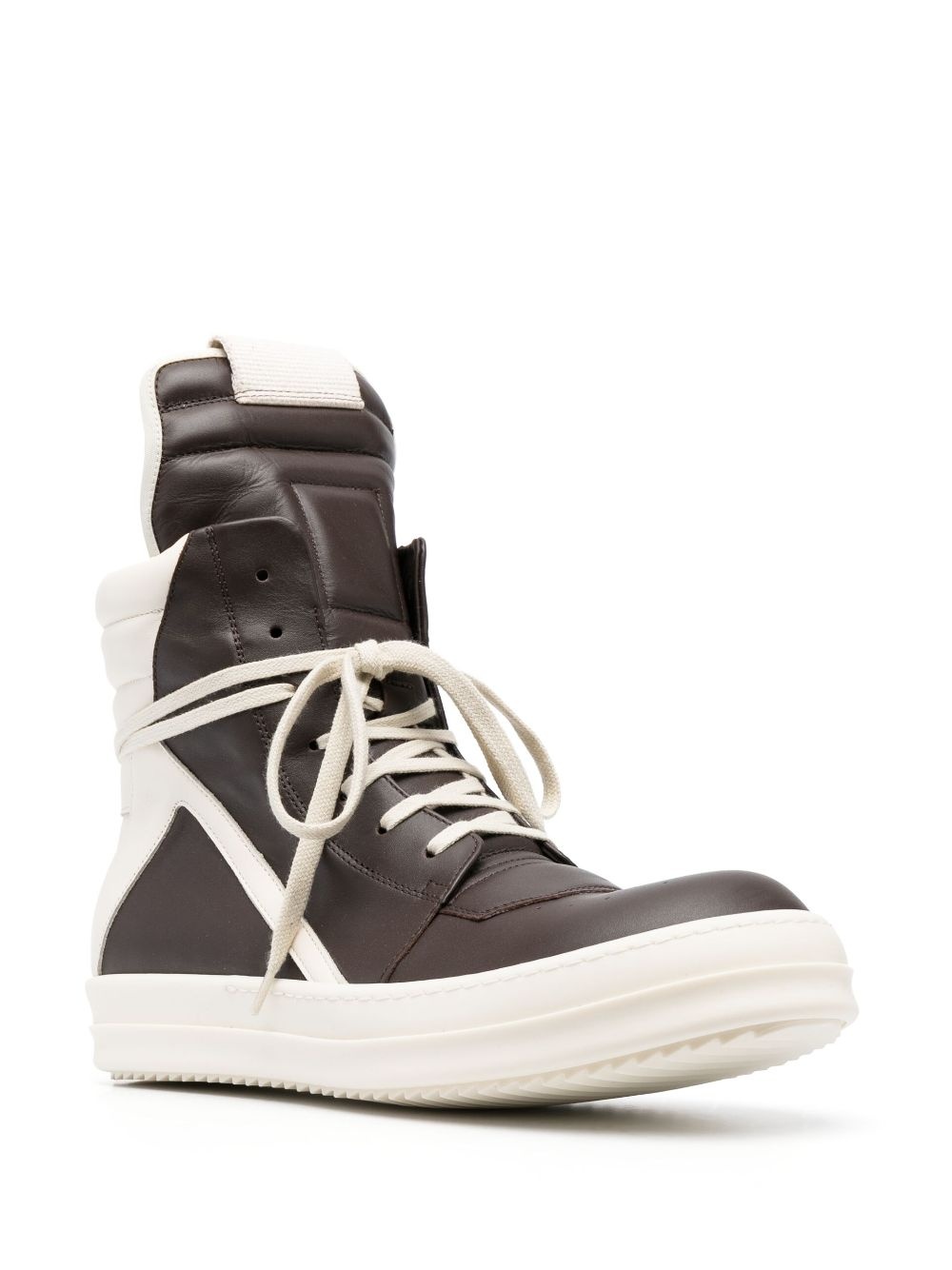 Rick Owens Geobasket Leather Sneakers