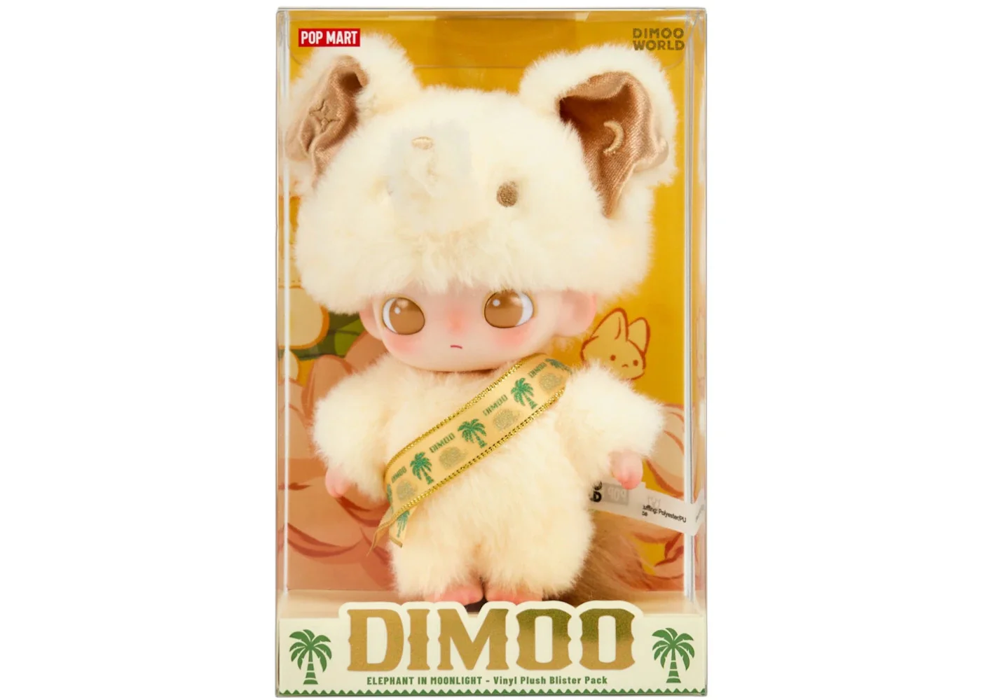 Pop Mart Dimoo Elephant in Moonlight Series (Thailand Exclusive) Vinyl Plush Pendant - 1