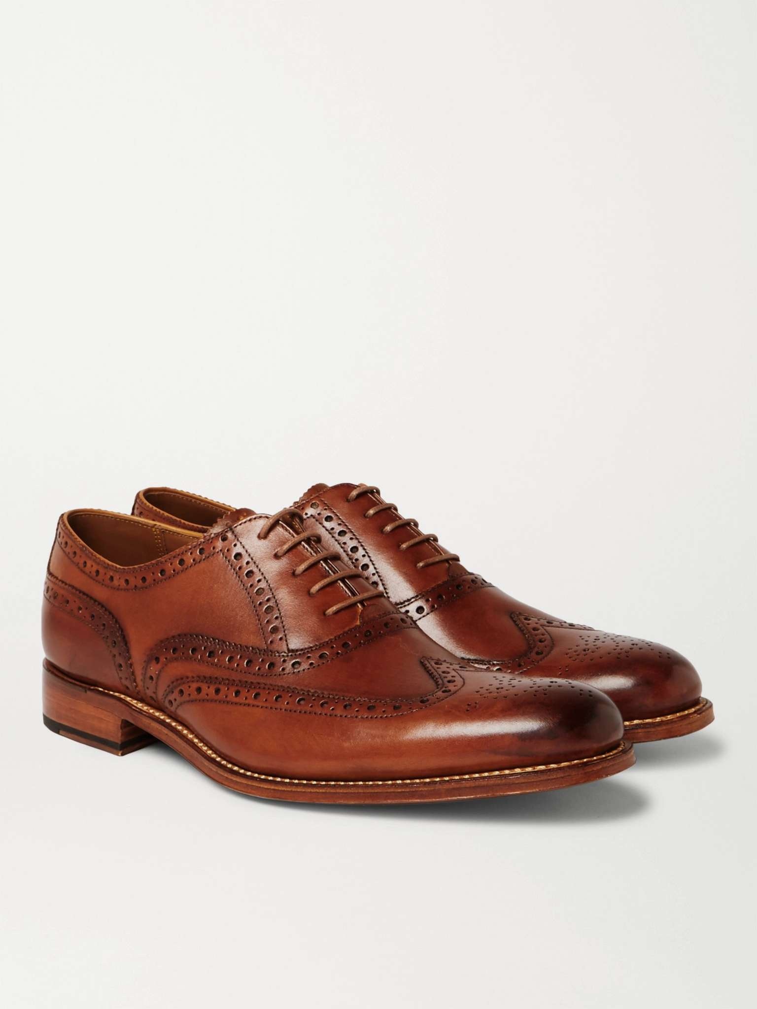 Archie Leather Wingtip Brogues - 4