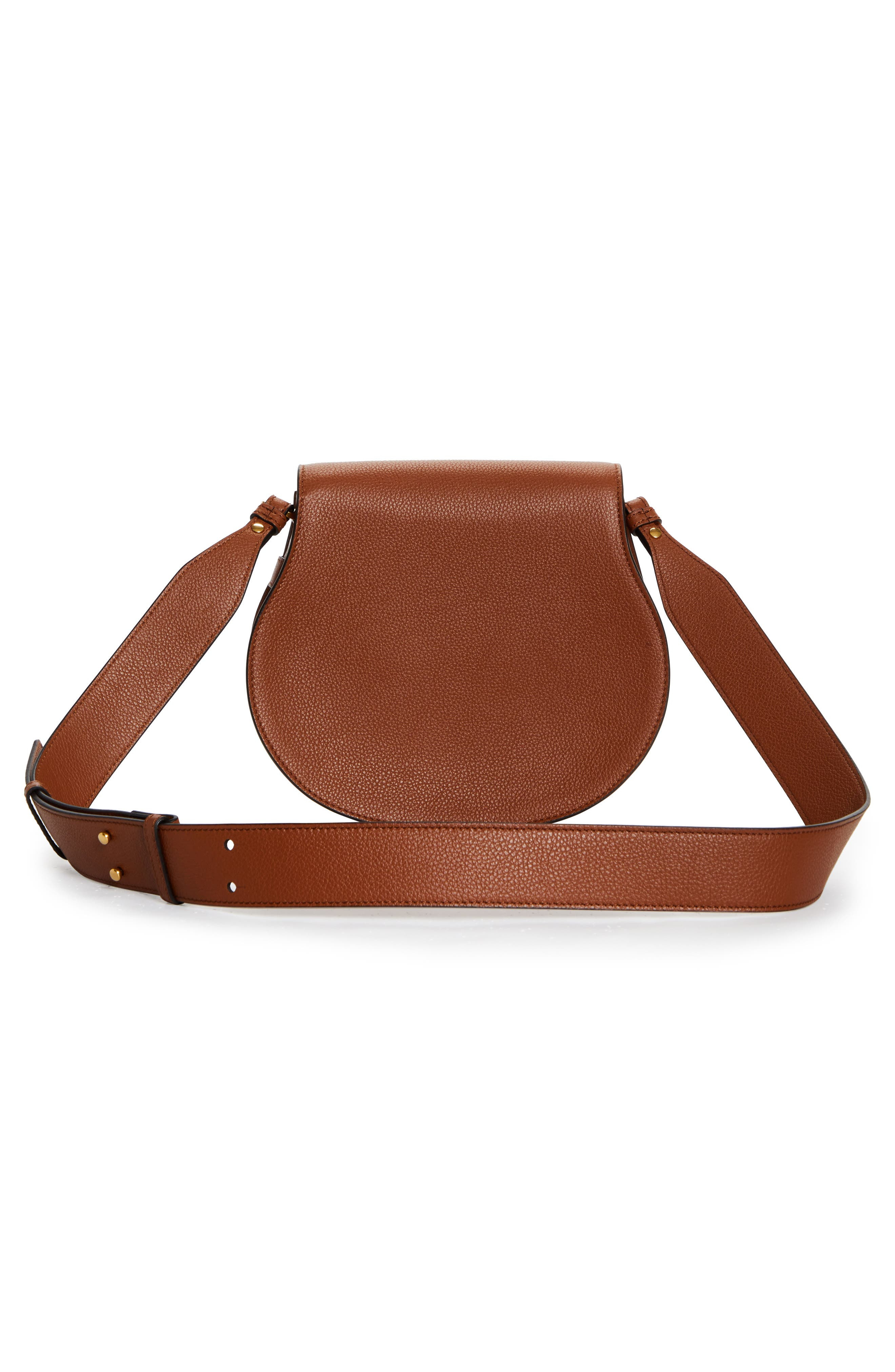 Chloé Large Marcie Leather Crossbody Bag in 25M Tan at Nordstrom - 4
