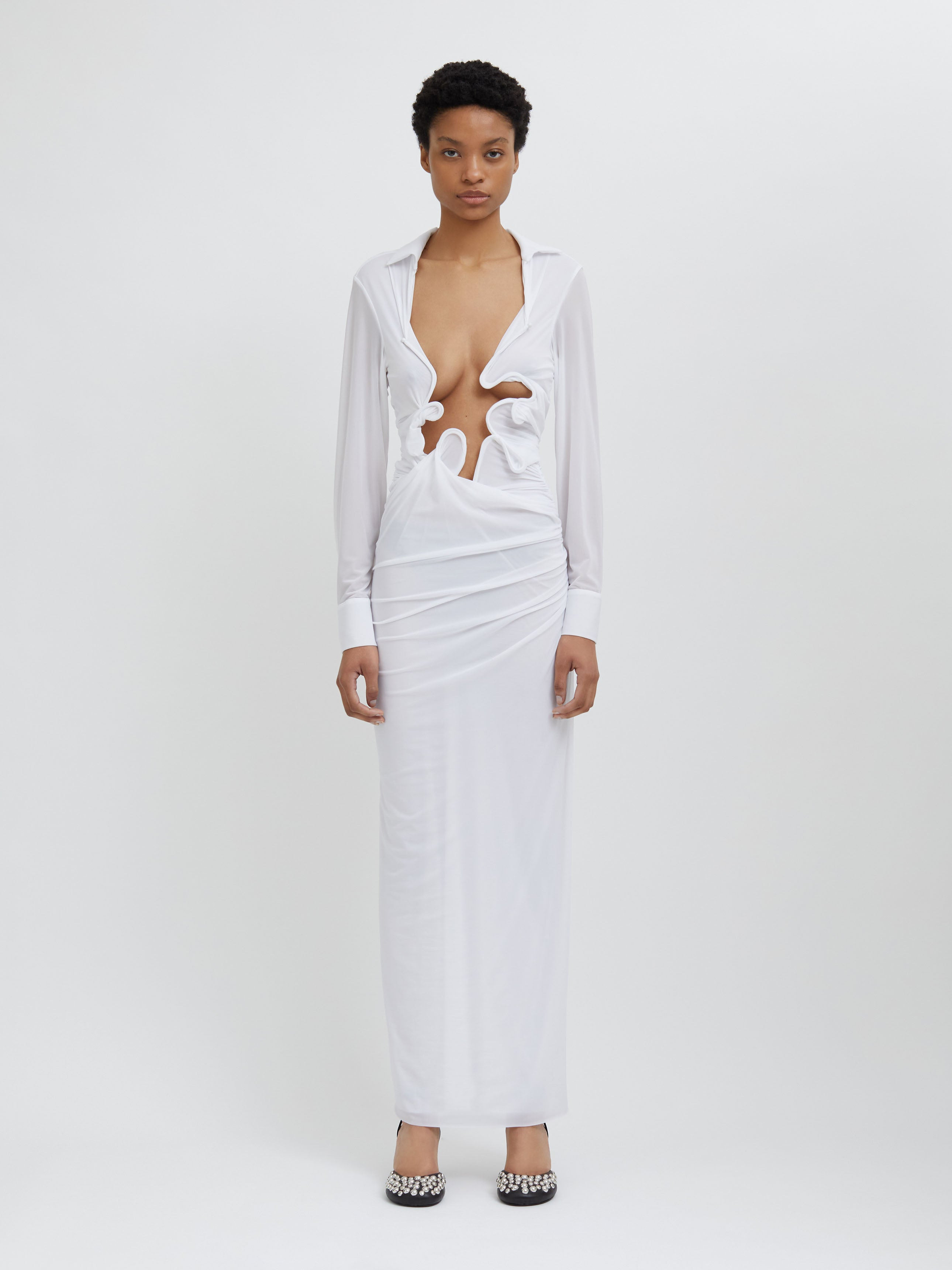 Venus Plunge Shirt Dress - 3