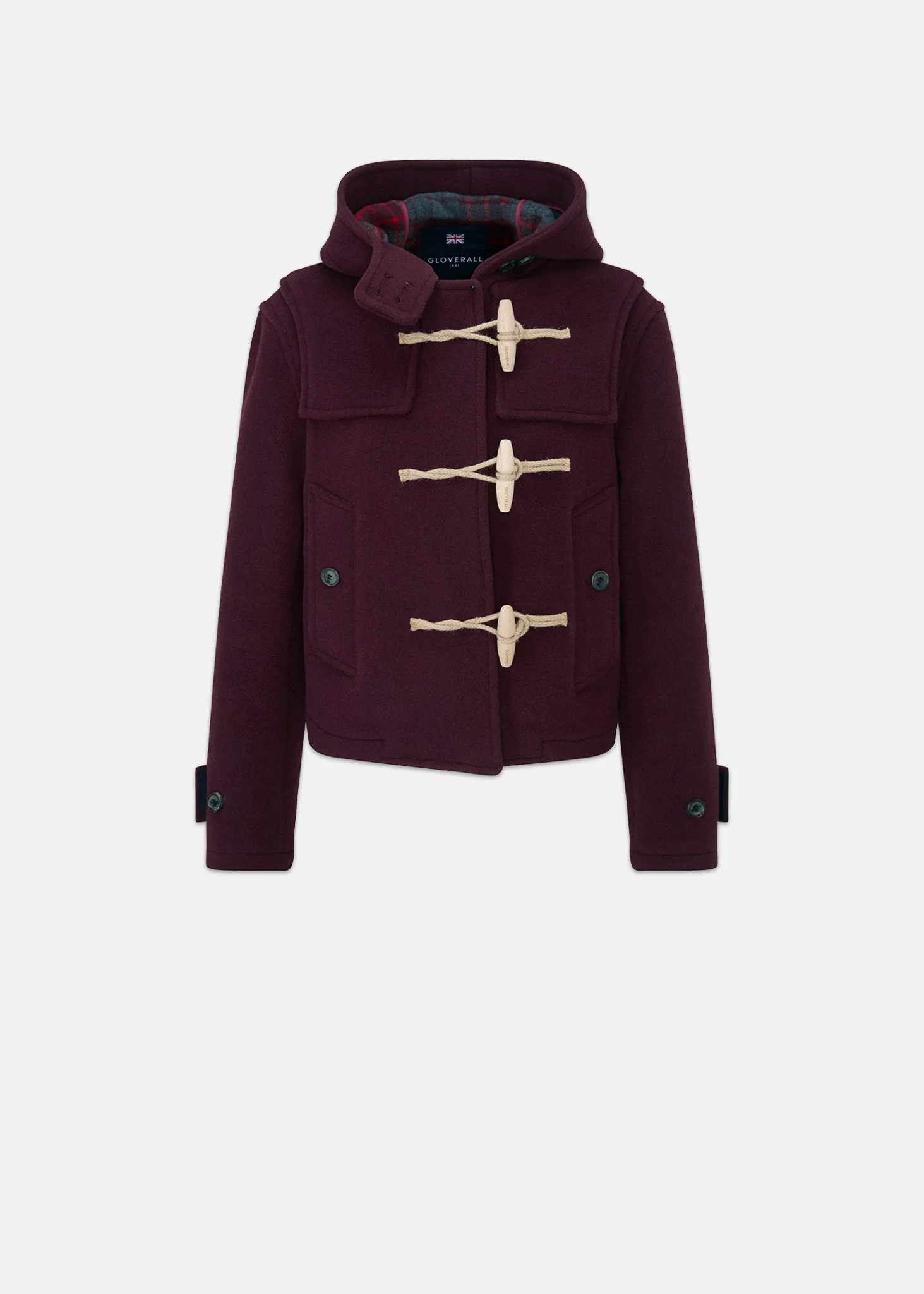 Women's Shelley Duffle Jacket FC Burgundy - 1