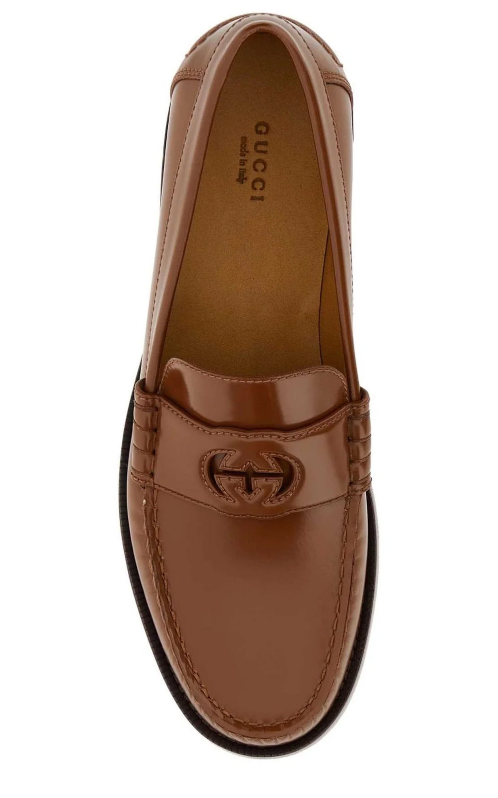 Cut-Out GG Detailing Loafers - 3