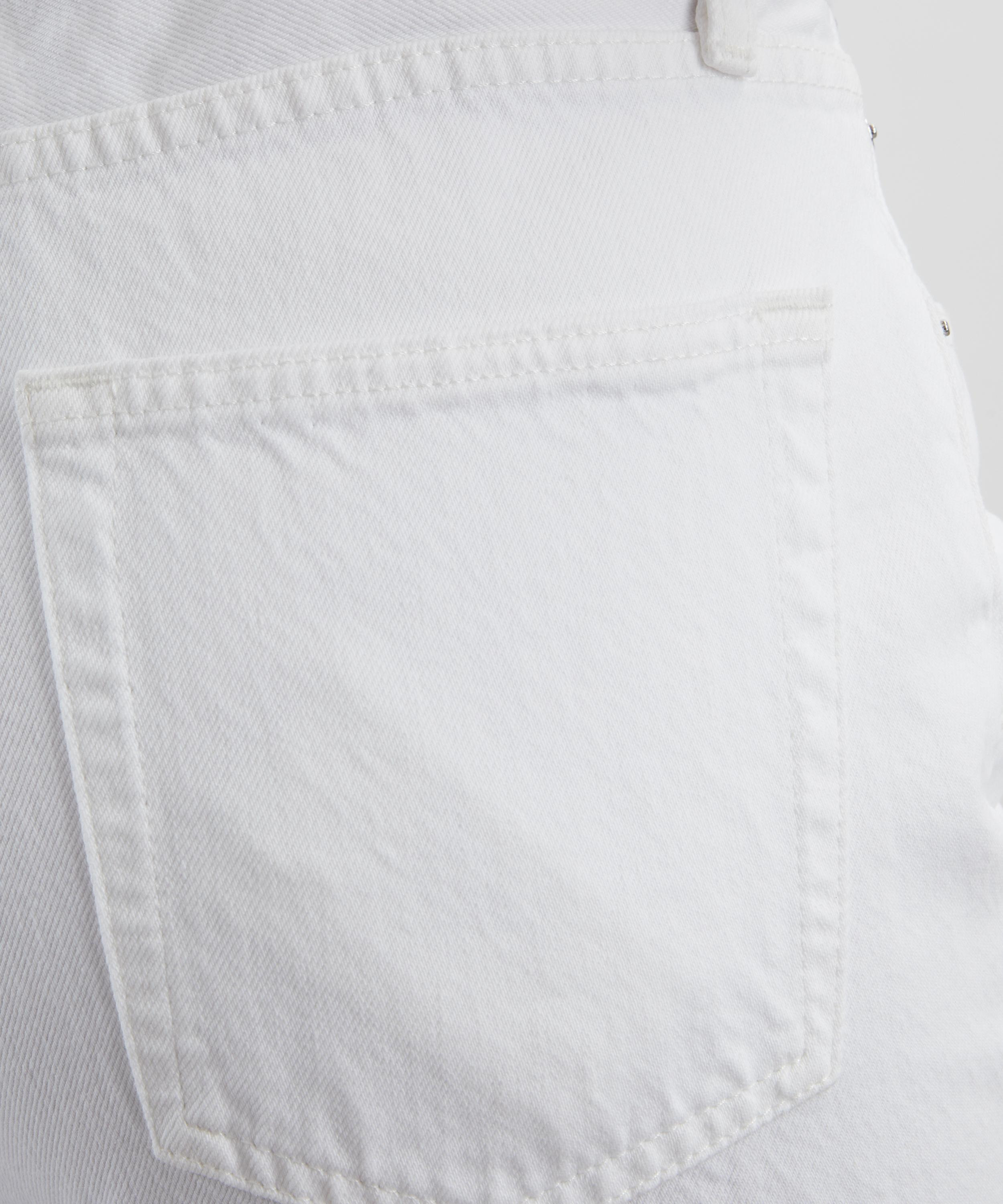 The Lax High-Rise Flare Jeans in White Raw Fry - 5