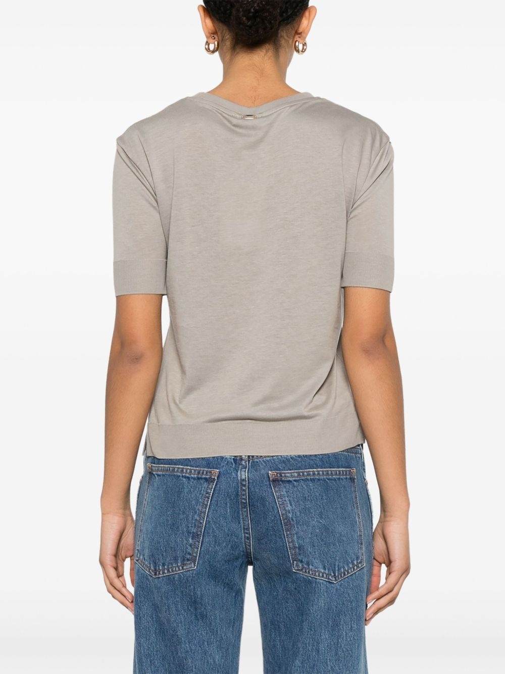 fine-knit T-shirt - 4