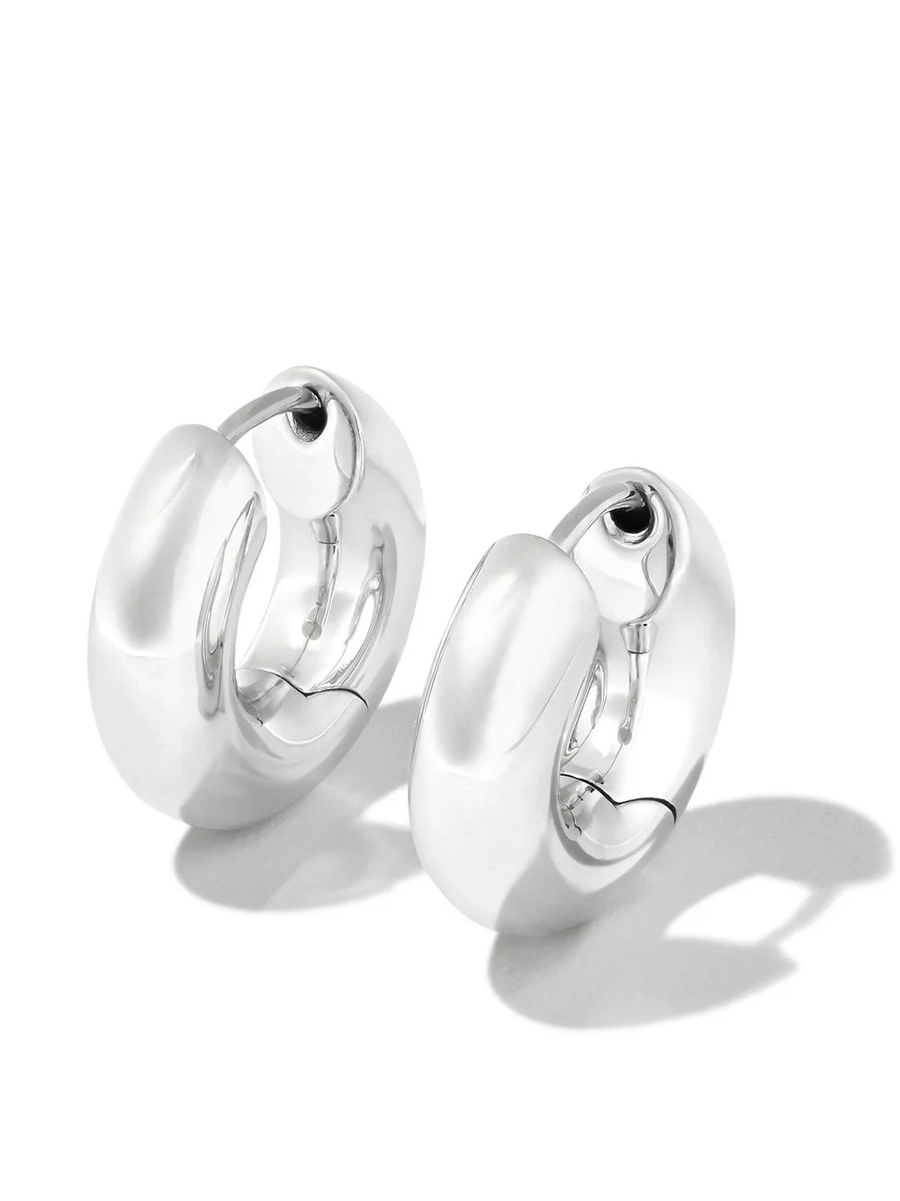 small Chunky hoop earrings - 1