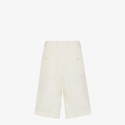 FENDI Natural hemp fabric pants outlook