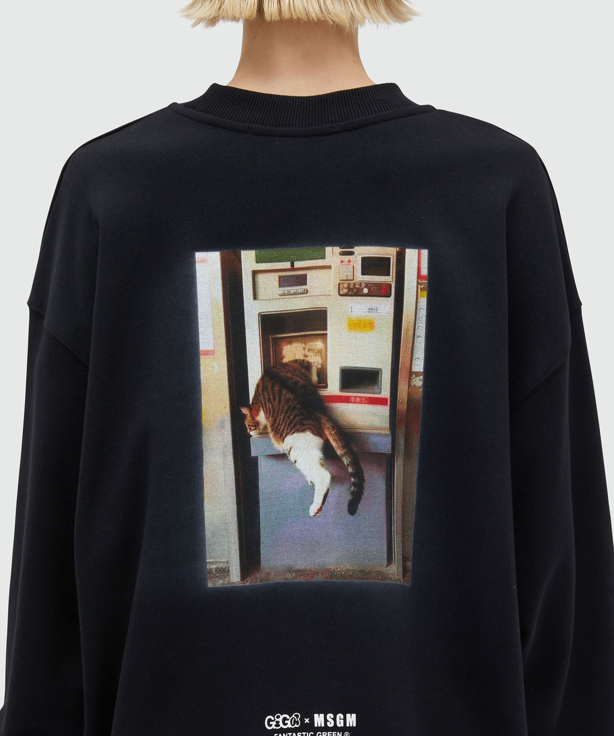 Black organic cotton sweatshirt with "PAY ME!" quotes - 9