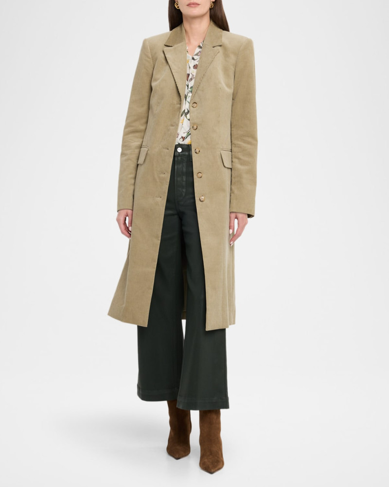 PAIGE Trexi Long Corduroy Coat outlook