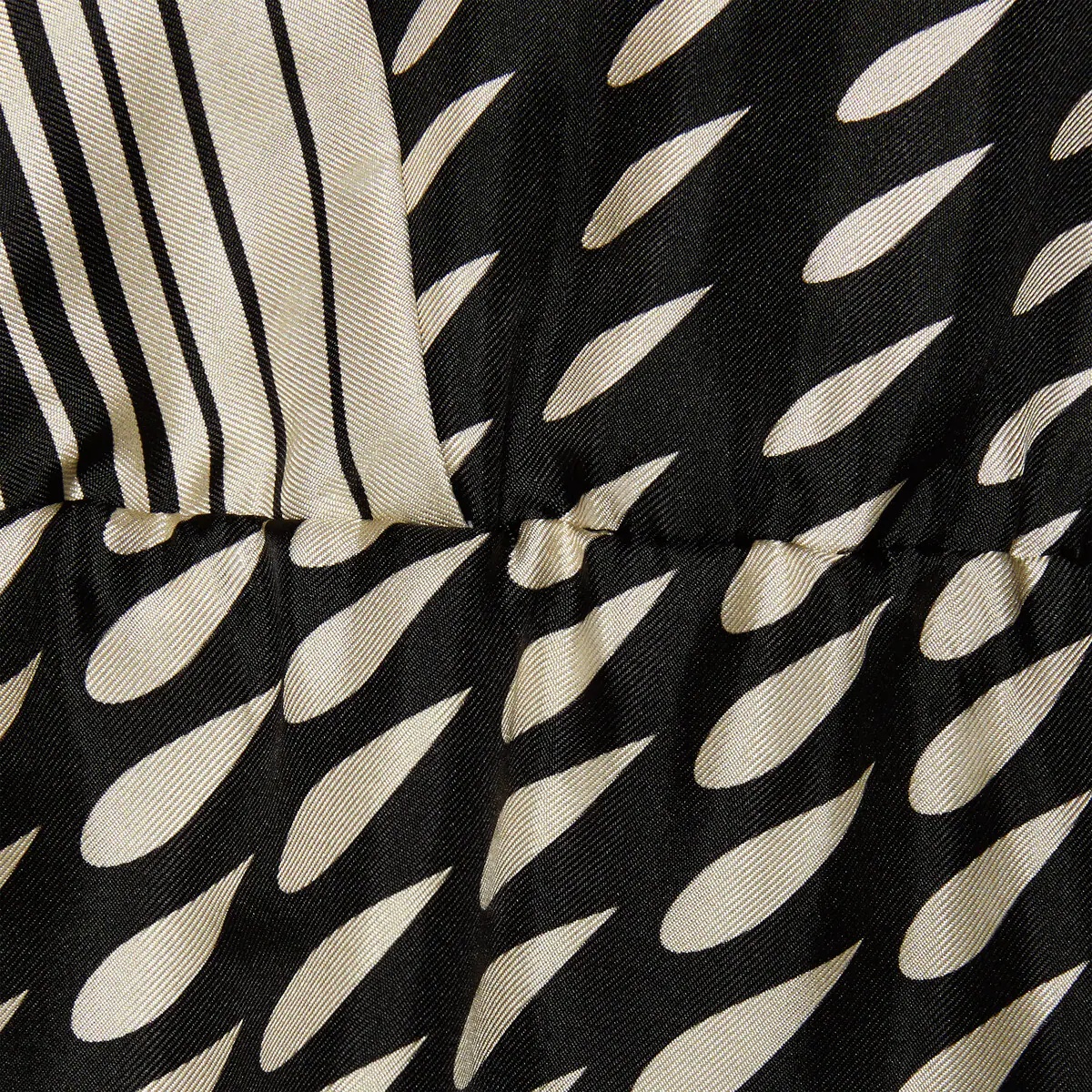 Print silk dress with scarf - 7