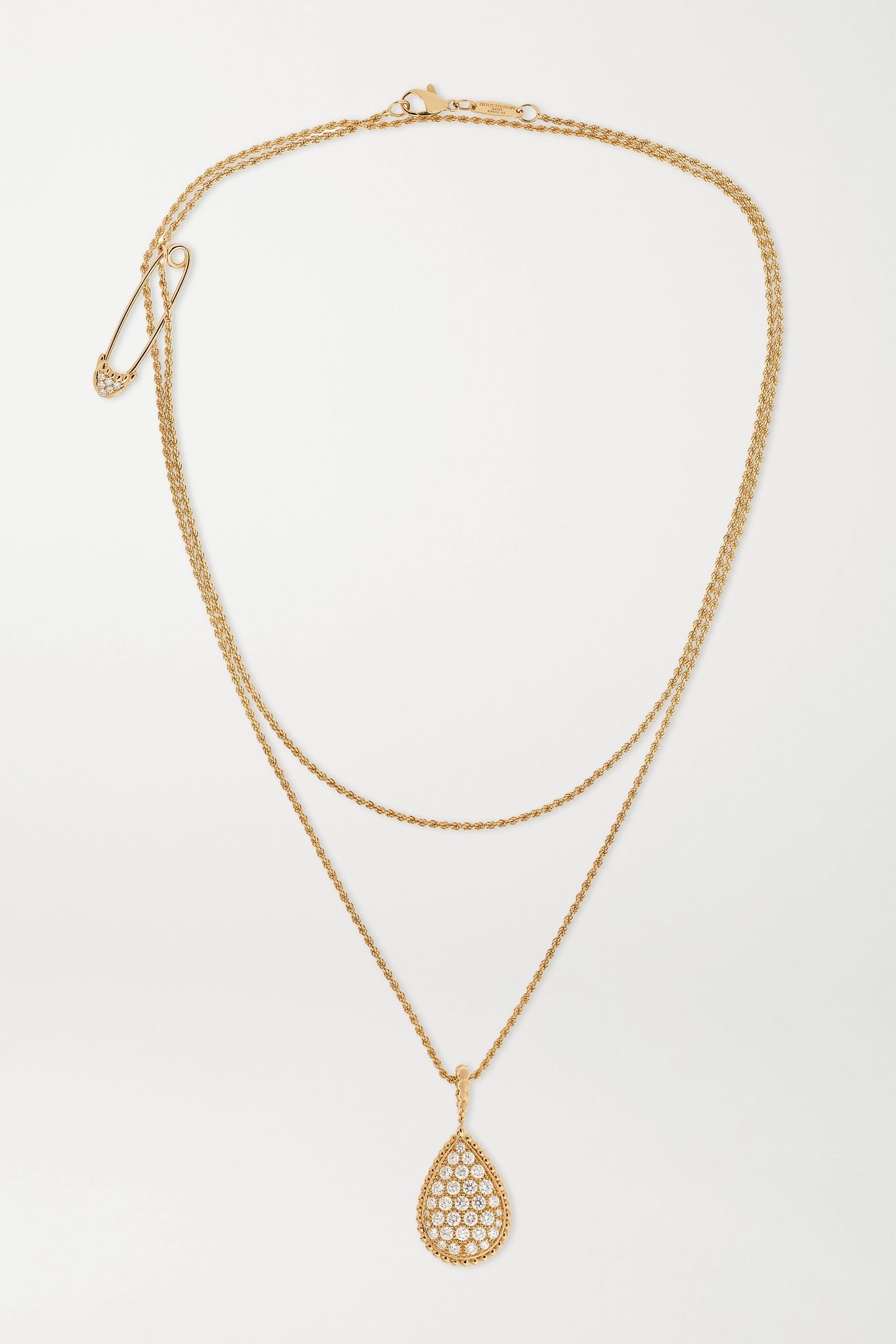 Serpent Bohème 18-karat gold diamond necklace - 1