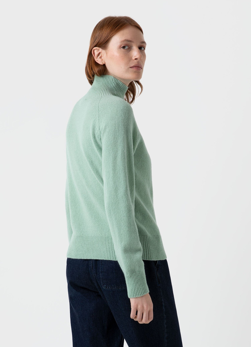 Lambswool Funnel Neck Jumper 4