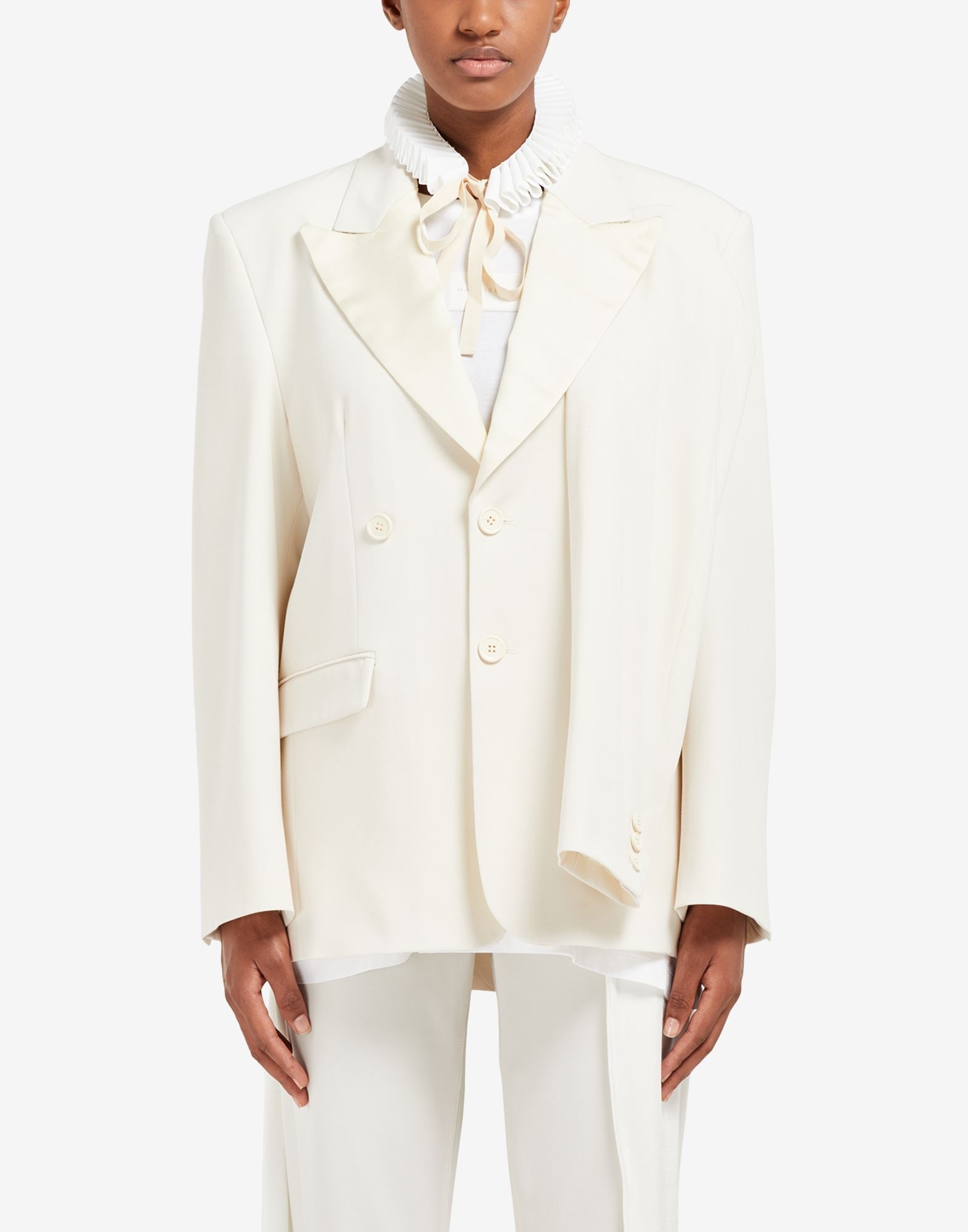 Tailored jacket with hanging sleeves - 5