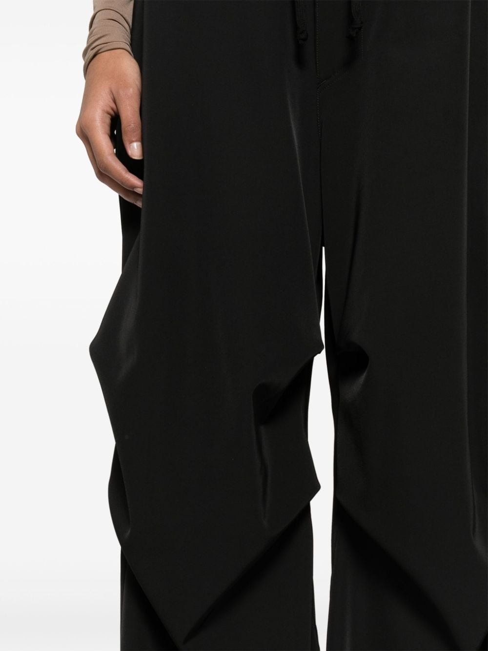 high-waist wide-leg trousers - 4