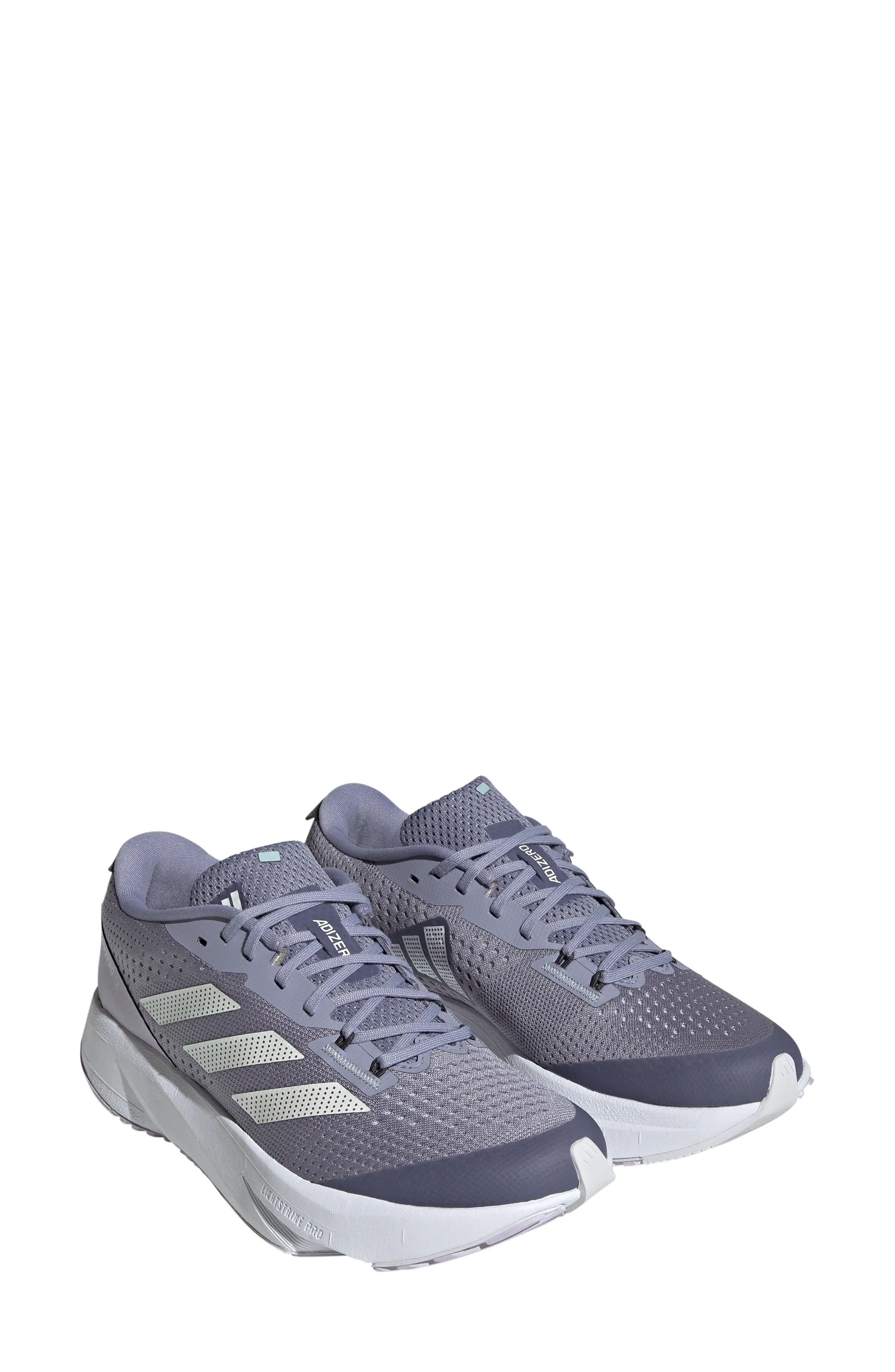 Adizero SL Running Shoe in Violet/Metallic/Silver - 1