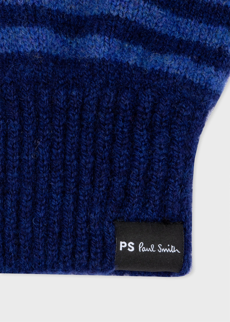 Stripe Lambswool Gloves 3