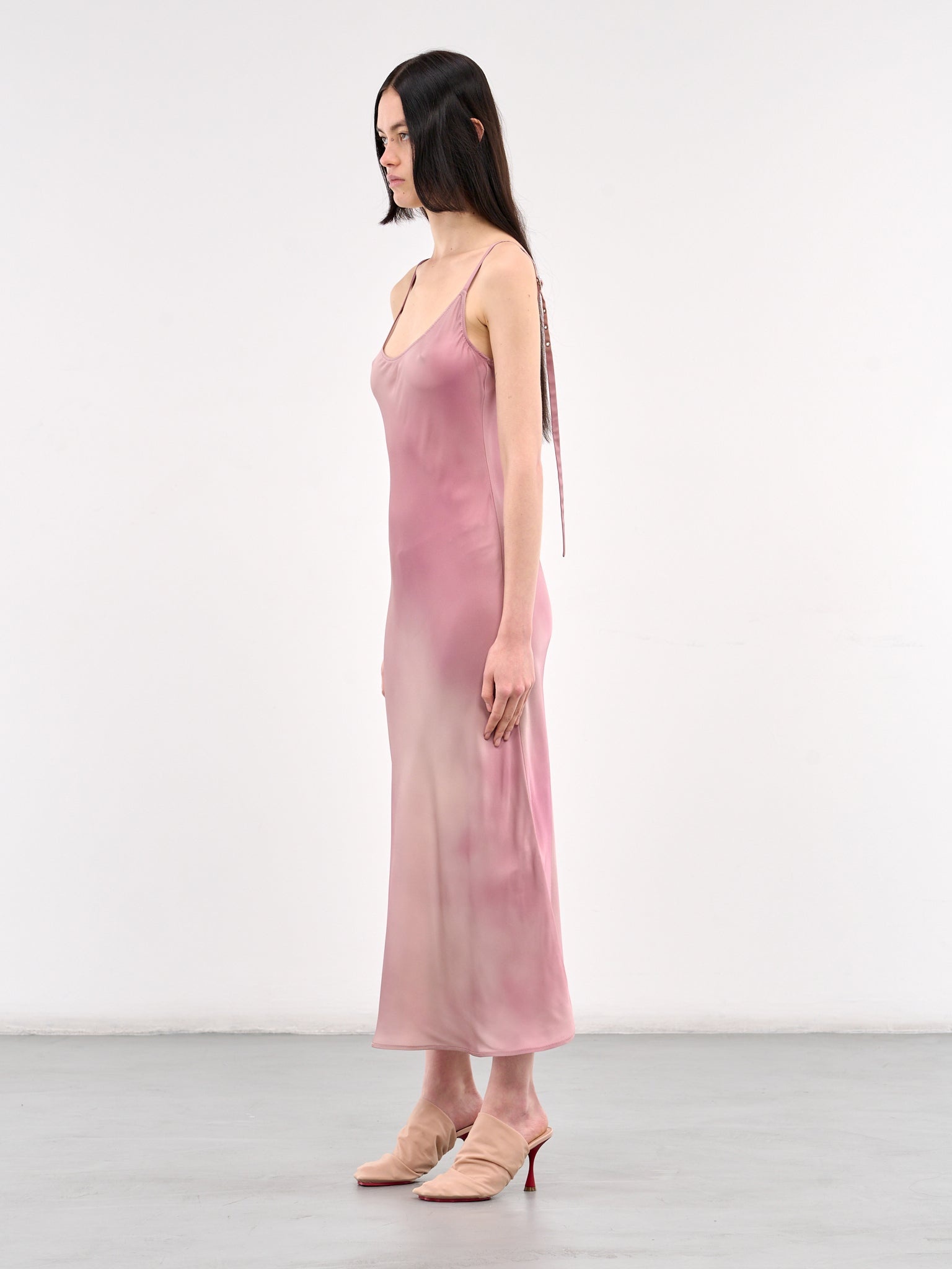 Abstract Printed Fluid Midi Dress - 2