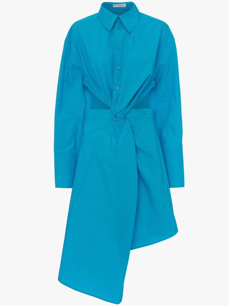 TWISTED CUT OUT SHIRT DRESS 1