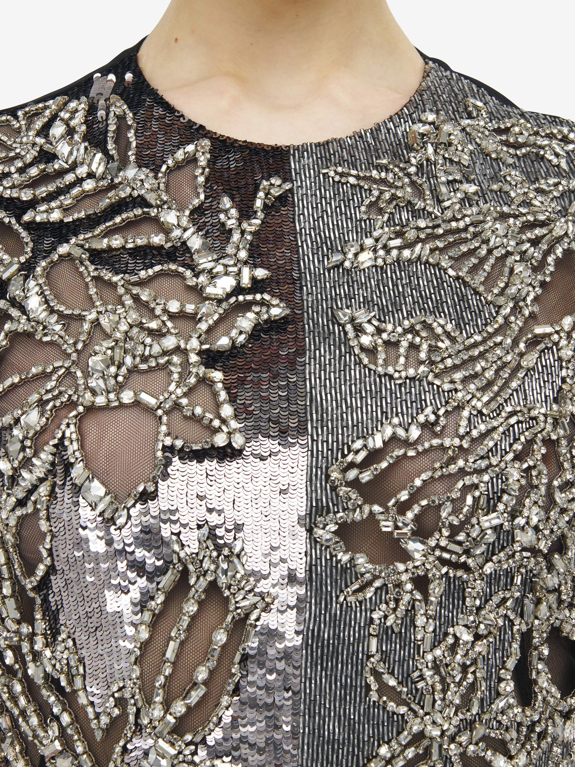 Crystal Stencil Embroidery Top - 6