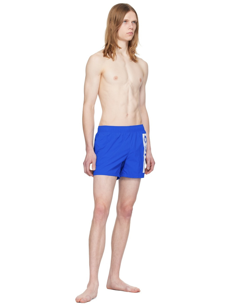 HUGO Blue Printed Swim Shorts outlook