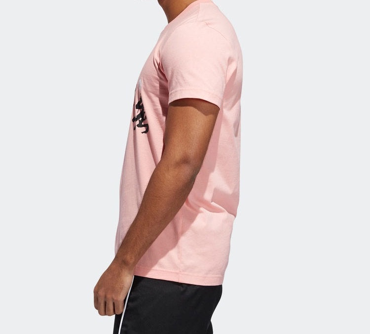 adidas STRONG TEE Basketball Sports Short Sleeve Pink FT8829 - 5