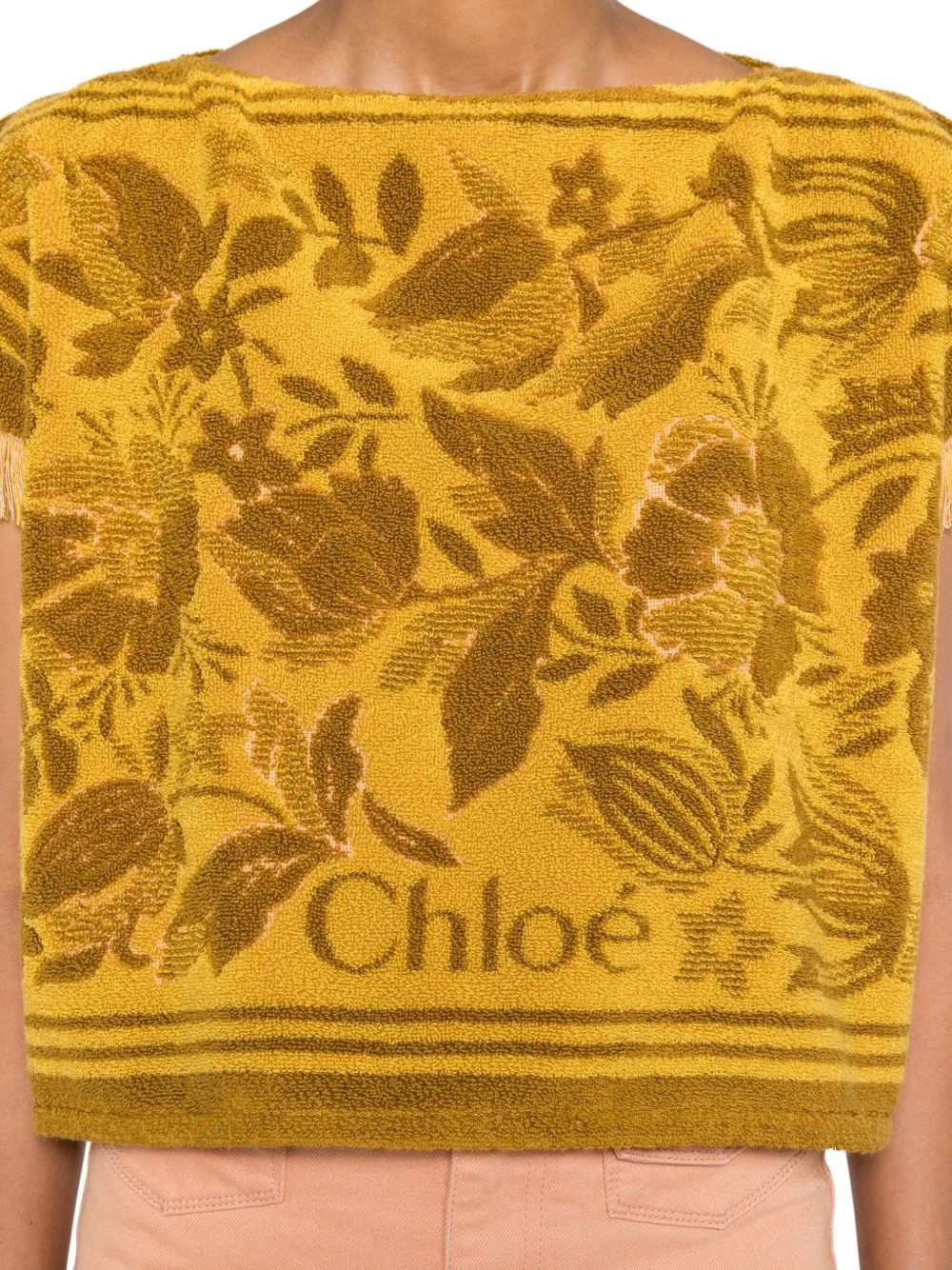 boat-neck jacquard top - 5