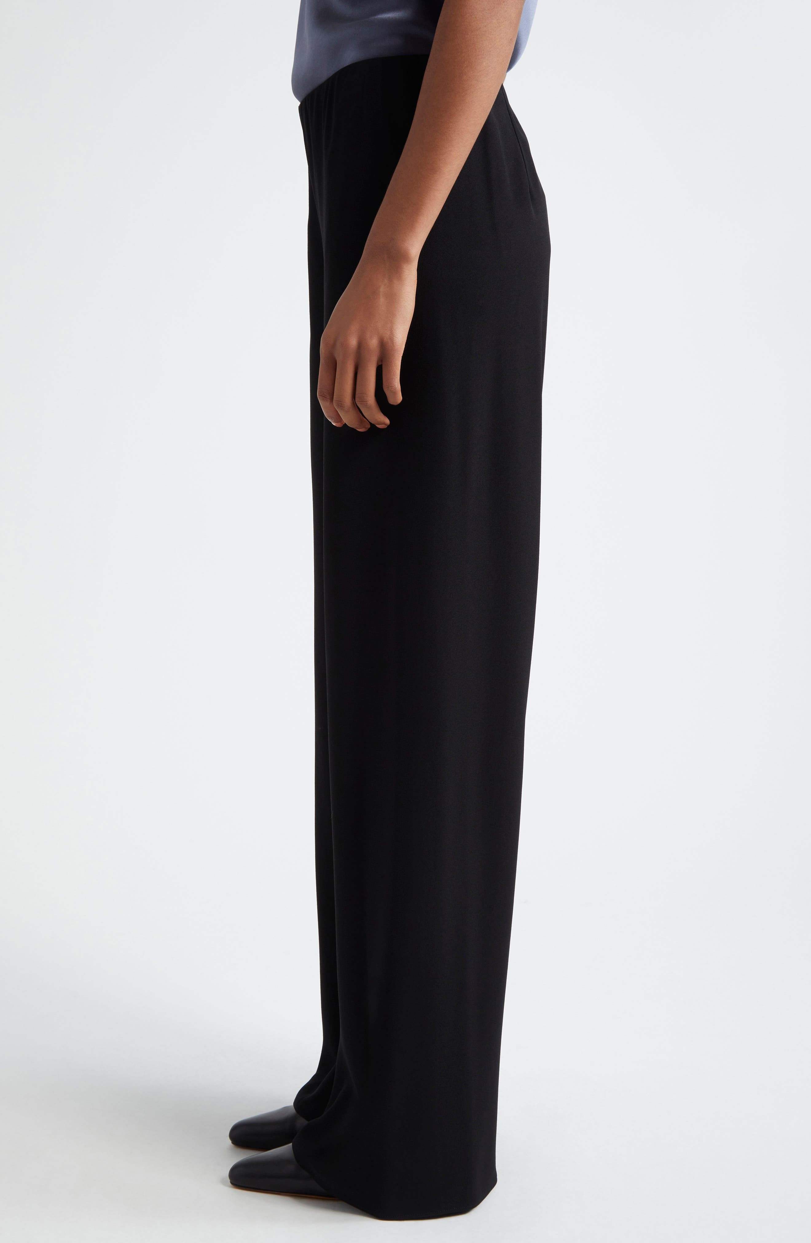 Vince Bias Cut High Waist Pants in Black at Nordstrom - 3