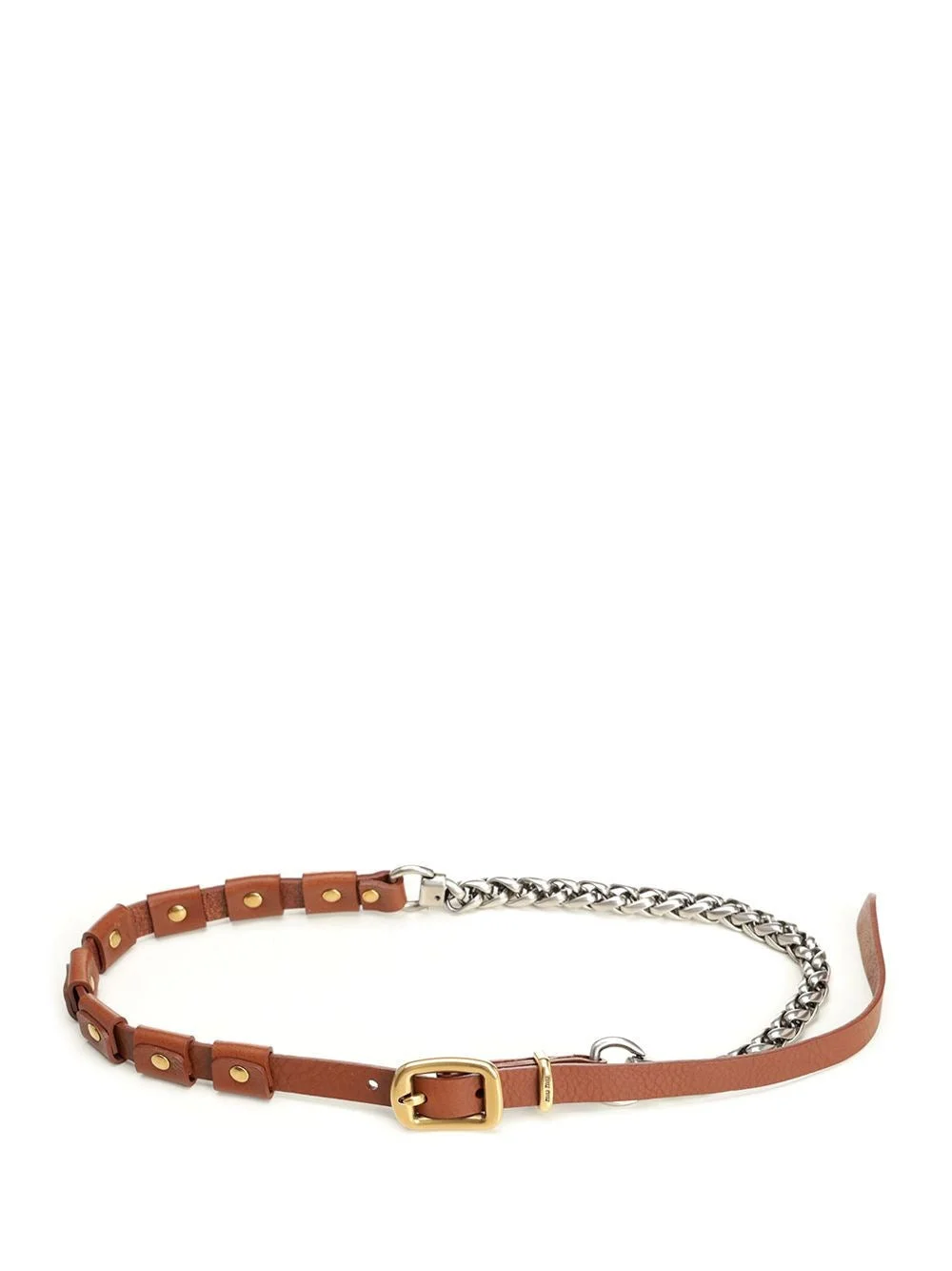 Miu Miu Women Leather Belt With Chain - 1