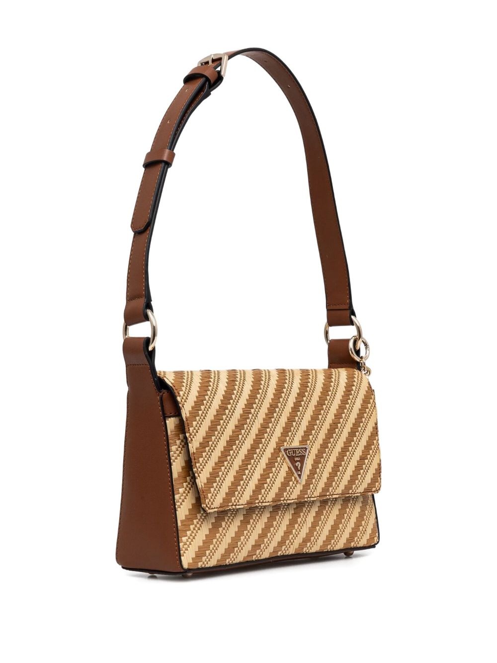 Simona striped shoulder bag - 2