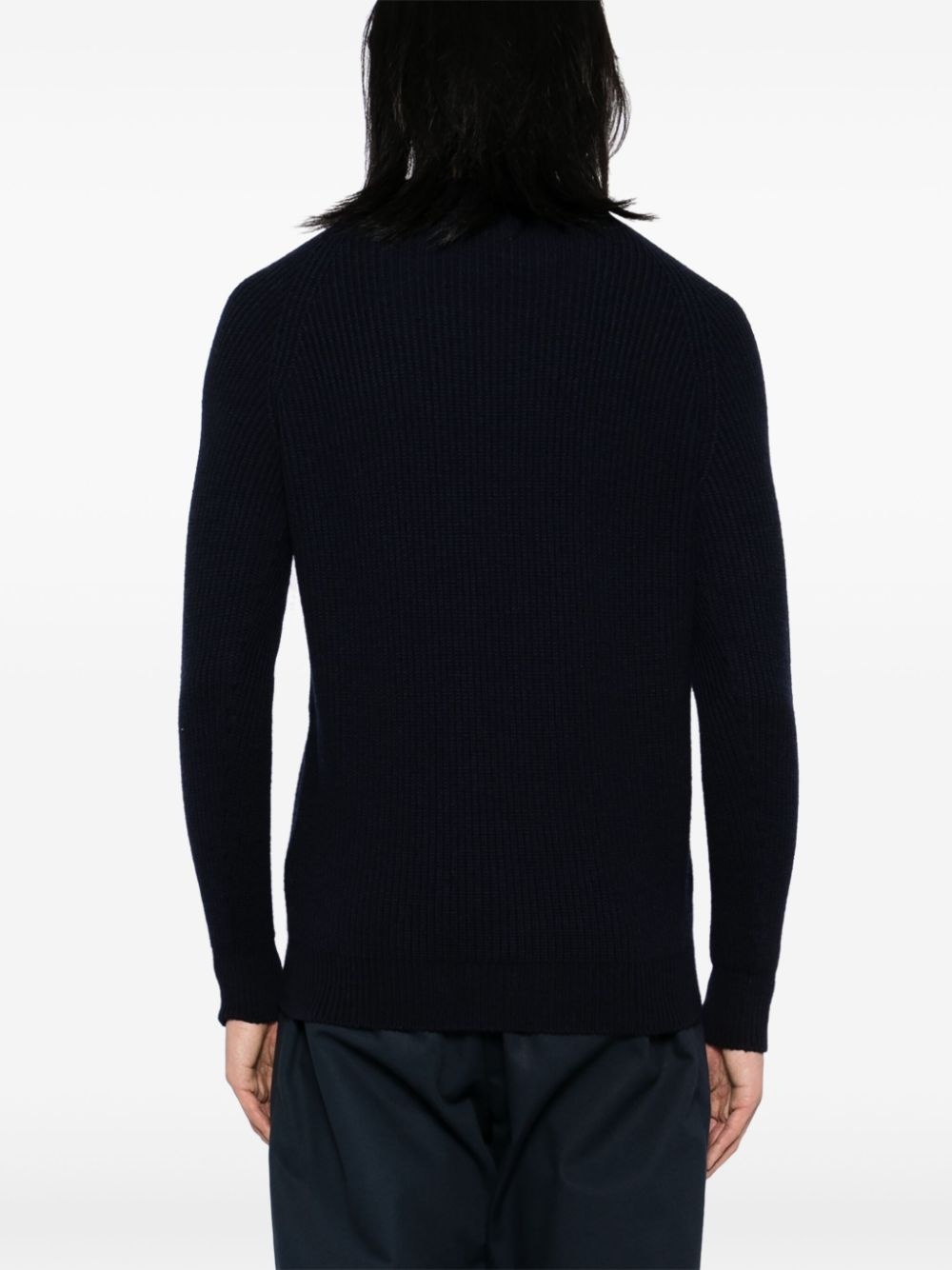 fisherman's smile crew-neck jumper - 4