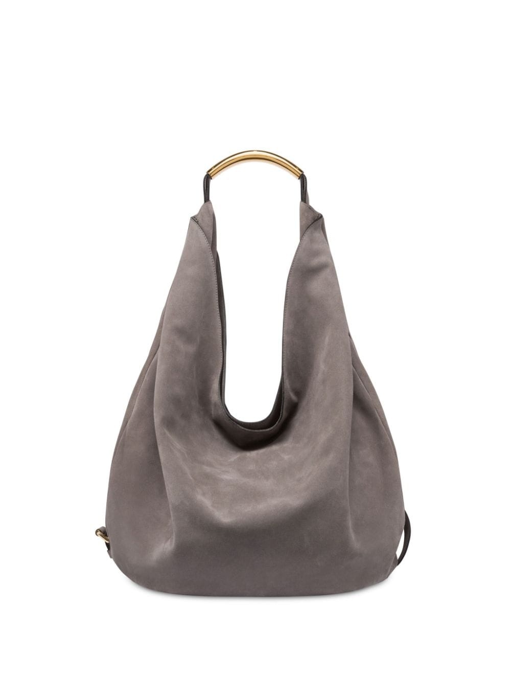 slouchy leather shoulder bag - 1