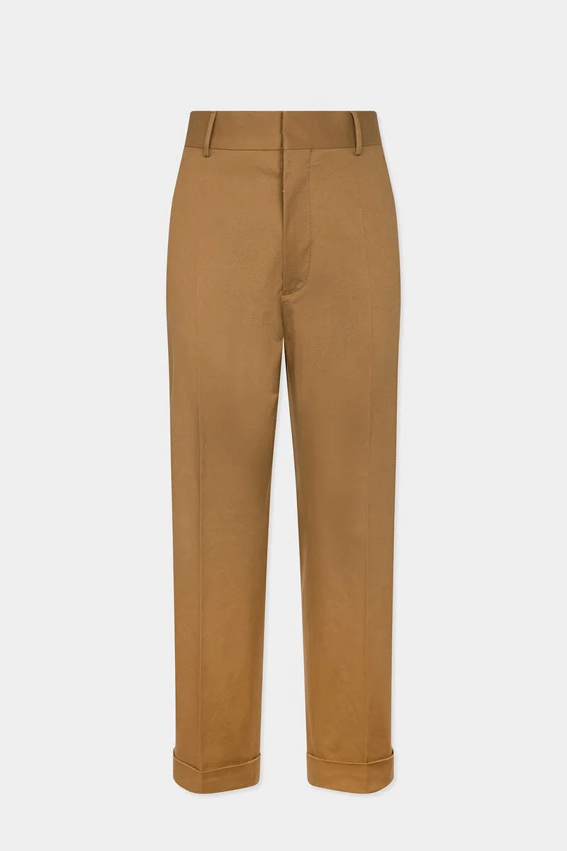 TAILORED COTTON STRAIGHT PANT - 1