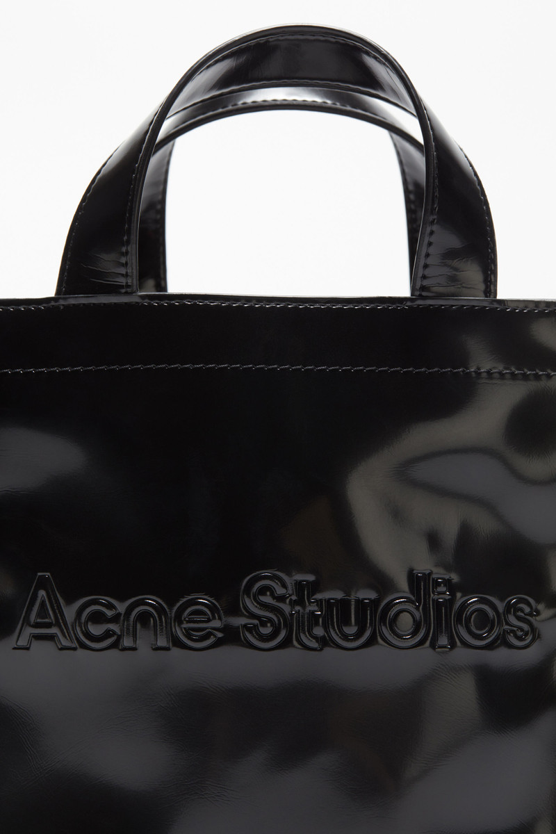 Logo mini shoulder tote bag - Black 6