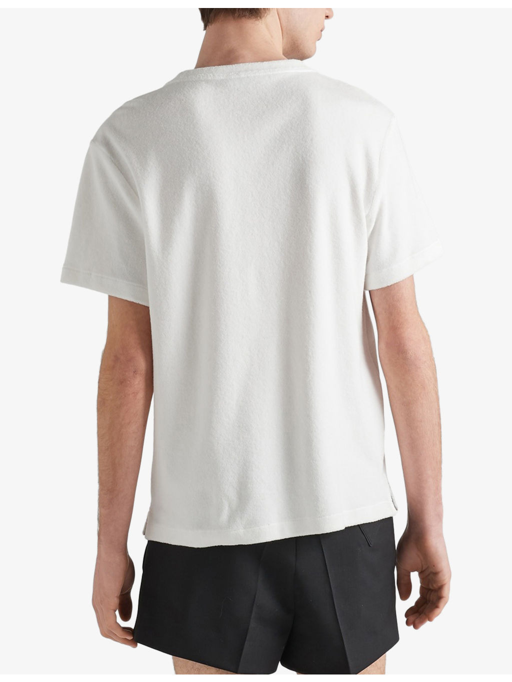 Terry Logo-Plaque Cotton-Blend T-Shirt - 4