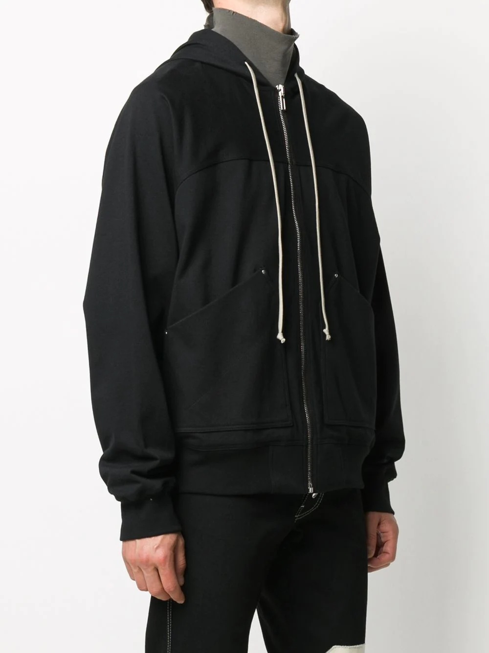 zip front hoodie - 3