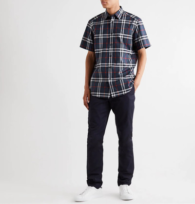 Burberry Checked Cotton-Poplin Shirt outlook