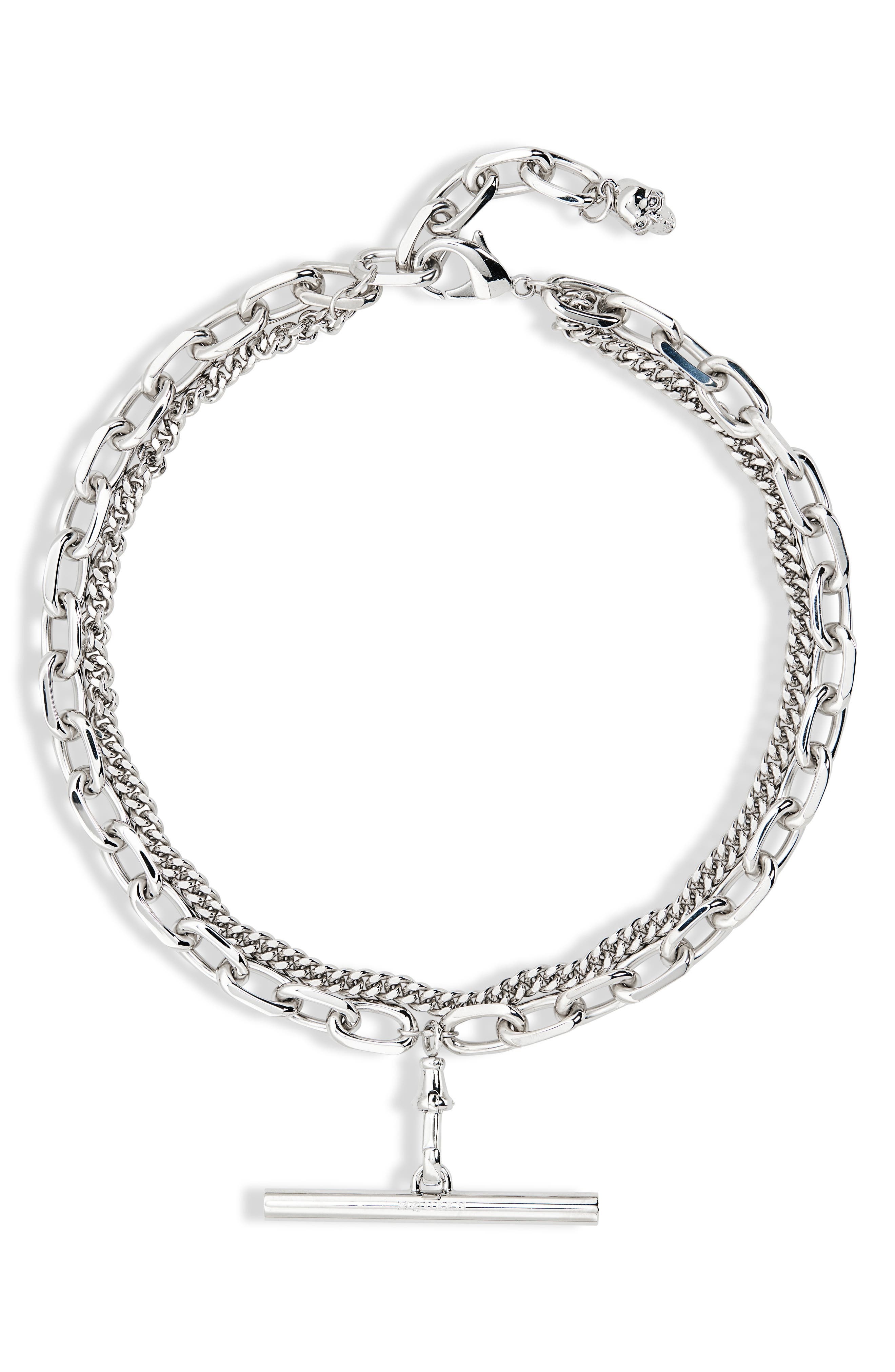 Alexander McQueen Men's Sling Necklace in Palladio at Nordstrom - 1