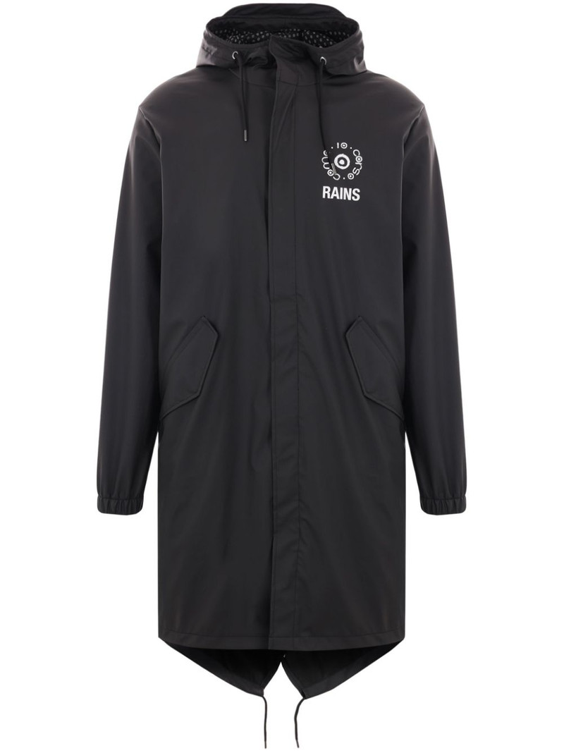 x 10 Corso Como printed hooded raincoat 1