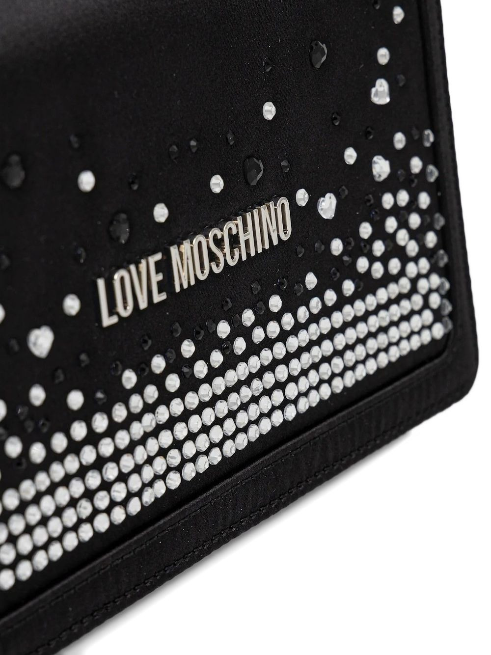 logo-plaque satin crossbody bag - 3