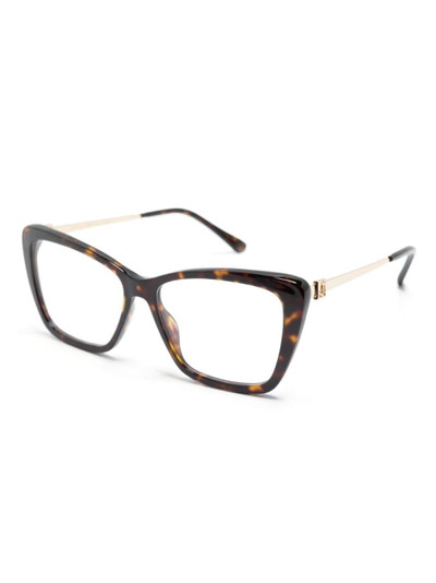 JIMMY CHOO tortoiseshell cat-eye glasses outlook