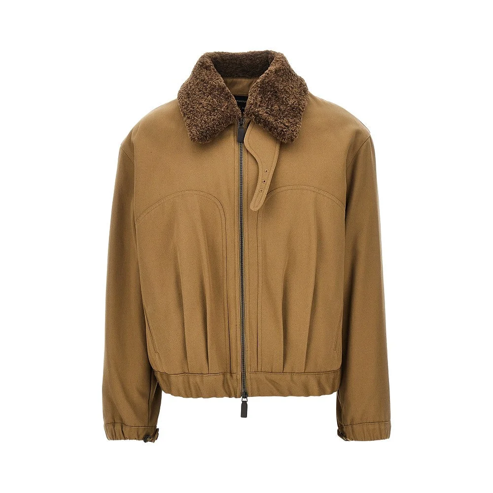 PADDED COTTON CANVAS BLOUSON - 1