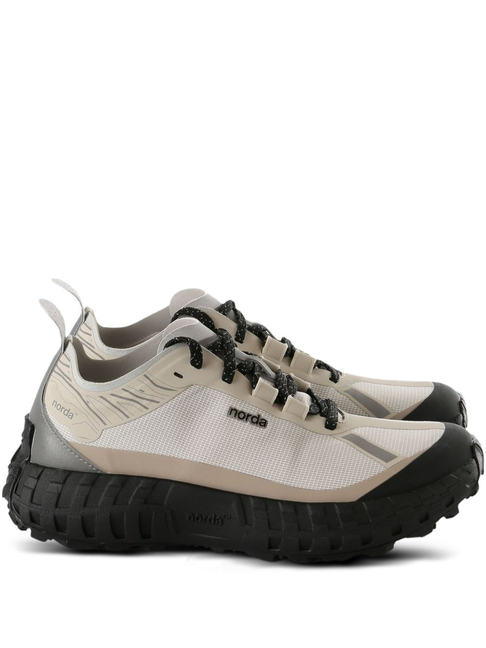 panelled chunky sneakers - 1