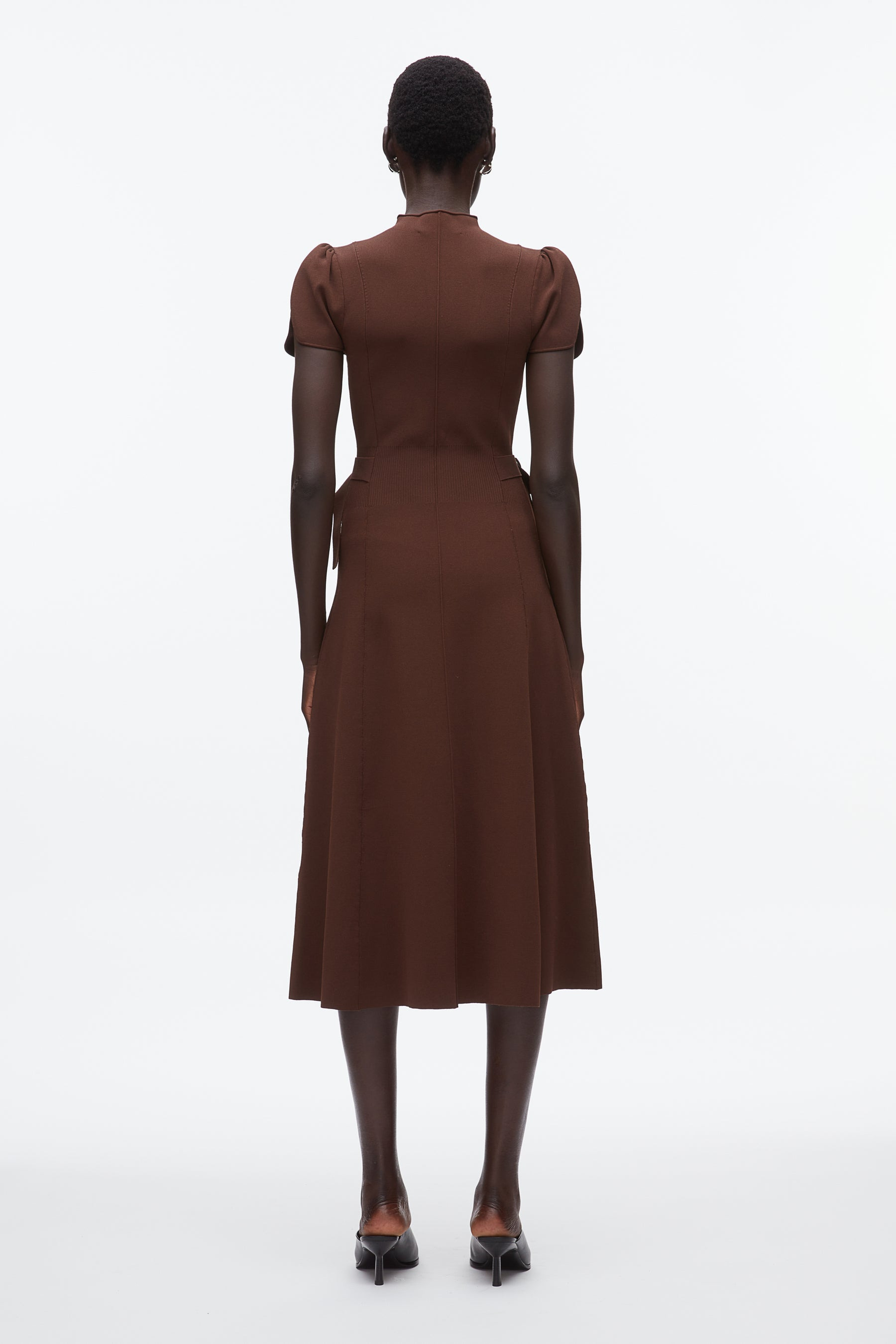 Compact Rib Tulip Dress - 5