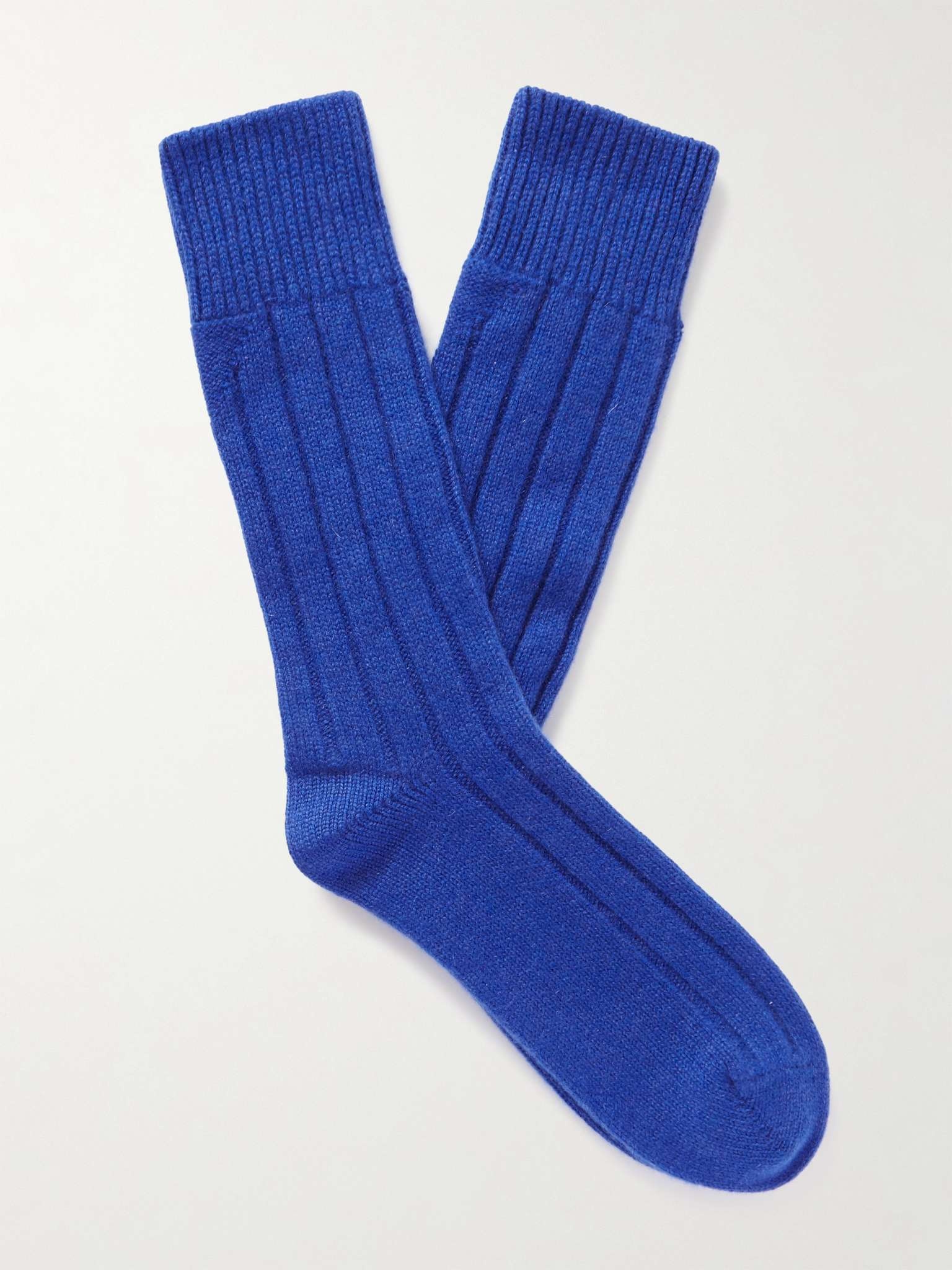 Ribbed Cashmere Socks - 1