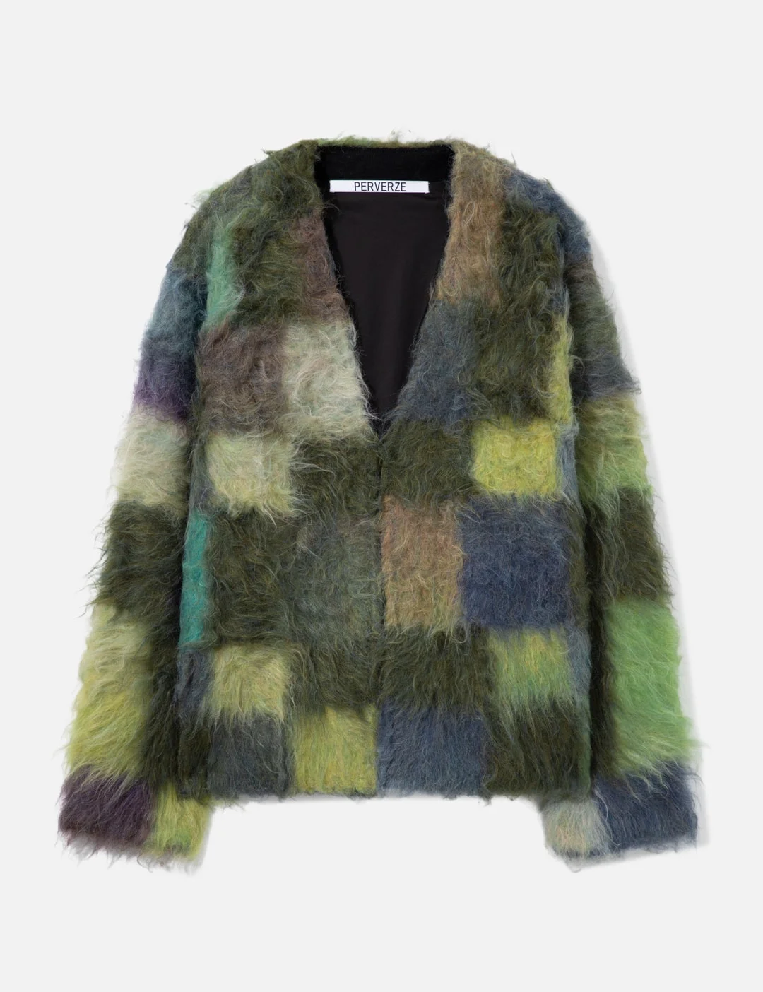 BRUSHED JACQUARD KNIT CARDIGAN - 1